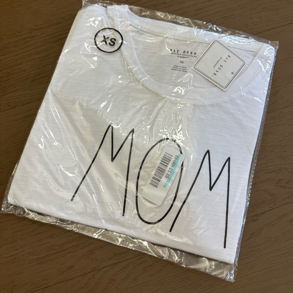 Rae Dunn White 'Mom Life' T-Shirt - Picture 4 of 4